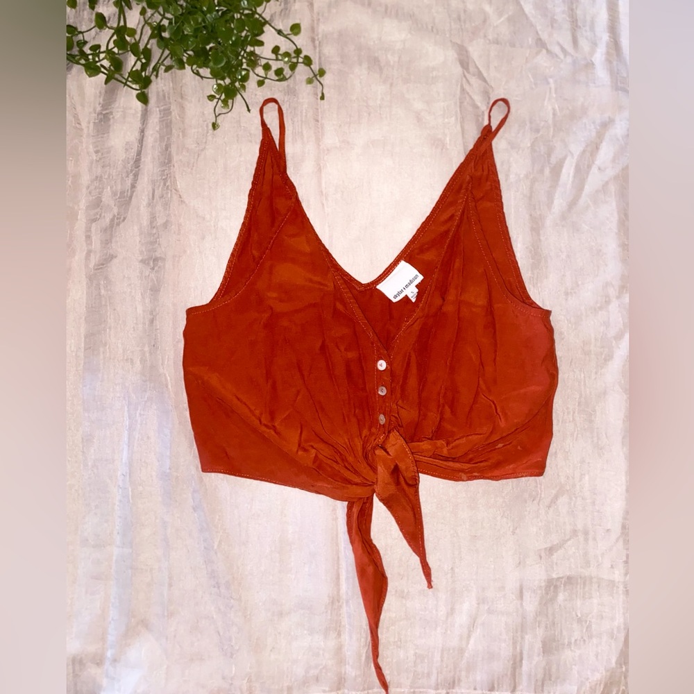 Skylar+Maddison Dark orange crop top! 🧡